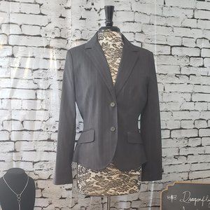 Grey wide pinstripe blazer